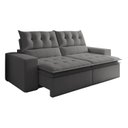Ver imagem 2 de Sofá Retrátil e Reclinável 4 Lugares 290cm Pillow Top Duplo Base Madeira Maciça Paris