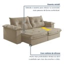 Ver imagem 3 de Sofá Retrátil e Reclinável Modulado 2 Lugares 210cm Pés em Madeira Maciça Canadá