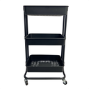 Ver imagem 2 de Prateleira Organizador Multiuso 3 Andares com Rodinhas Preto