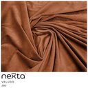 Ver imagem 5 de Puff Lynce com Mesa Auxiliar Aro Ouro Fosco Veludo Terracota - Nexta Casa
