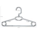Ver imagem 3 de 30 Cabides Transparentes de Roupa Giratório Adulto para Loja 42cm Atacado Magazzino Plástico