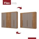 Ver mais imagens de Guarda-Roupa Casal 6 Portas com Espelho Norton Marrom/Nature/Avelã