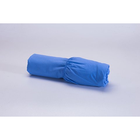 Lençol Avulso C/ Elástico Casal 100% Algodão 200 Fios para Colchão de até 40cm altura Azul