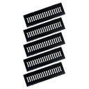 Ver imagem 1 de Kit 5 Ralo Grelha com Caixilho Aço Galvanizado Preto 15x50cm