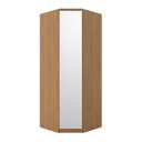 Ver imagem 1 de Módulo Canto 1 Porta com Espelho 100% MDF Decor Marrom/Freijó