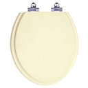 Ver imagem 1 de Assento Sanitário Laqueado Soft Close Convencional Bege Claro para Vaso Celite