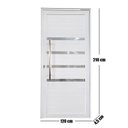 Ver imagem 5 de Porta Pivotante de Alumínio 210 X 120cm com Friso Linha 30 Direita Esquadrias Bergamo
