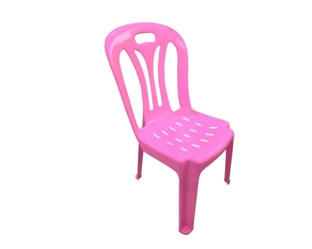 Cadeira Infantil de Plástico para Estudar e Desenhar Rosa