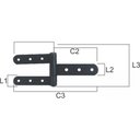 Ver imagem 4 de Dobradiça de Porteira de Aço Pintada Dupla Número 8