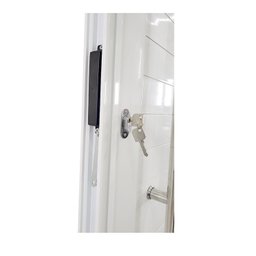 Porta Pivotante de Alumínio 210 x 100cm Com Vidro Linha 30 Direita Esquadrias Bergamo - 6
