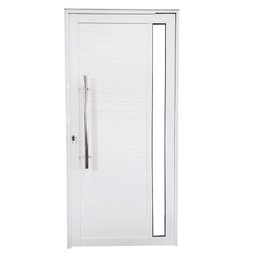 Porta Pivotante de Alumínio 210 x 100cm Com Vidro Linha 30 Direita Esquadrias Bergamo - 2