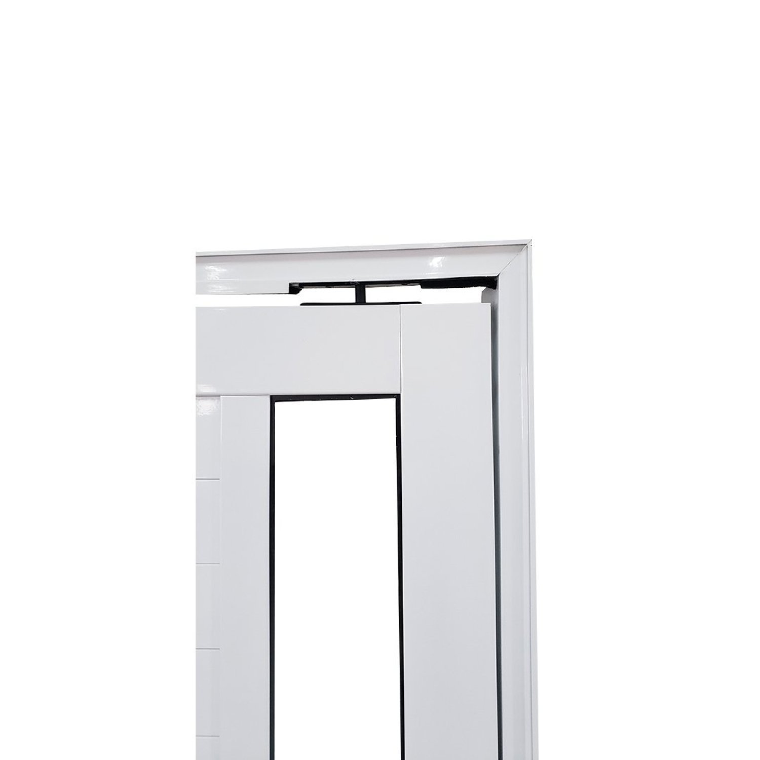 Porta Pivotante de Alumínio 210 x 100cm Com Vidro Linha 30 Direita Esquadrias Bergamo - 8