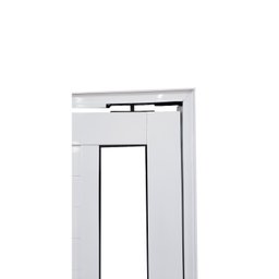 Porta Pivotante de Alumínio 210 X 100cm com Vidro Linha 30 Esquadrias Bergamo Abertura Esquerda - 8