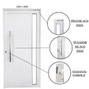 Ver imagem 4 de Porta Pivotante de Alumínio 210 X 100cm com Vidro Linha 30 Esquerda Esquadrias Bergamo