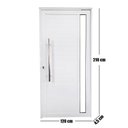 Ver imagem 5 de Porta Pivotante de Alumínio 210 X 120cm com Vidro Linha 30 Esquadrias Bergamo Abertura Direita