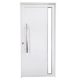 Porta Pivotante de Alumínio 210 X 120cm com Vidro Linha 30 Esquadrias Bergamo Abertura Direita - 2