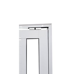 Porta Pivotante de Alumínio 210 X 120cm com Vidro Linha 30 Esquadrias Bergamo Abertura Direita - 8