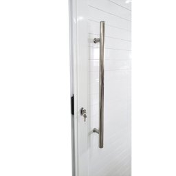 Porta Pivotante de Alumínio 210 X 120cm com Vidro Linha 30 Esquadrias Bergamo Abertura Direita - 7