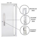 Ver imagem 4 de Porta Pivotante de Alumínio 210 X 120cm com Vidro Linha 30 Esquadrias Bergamo Abertura Direita