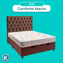 Ver imagem 4 de Conjunto Cama Box Bau Blindado Casal + Colchão D20 D20 Inducol + Cabeceira