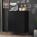 Ver imagem 3 de Aparador Buffet 2 Portas Suspenso Veneza Multimóveis V3608 Preto