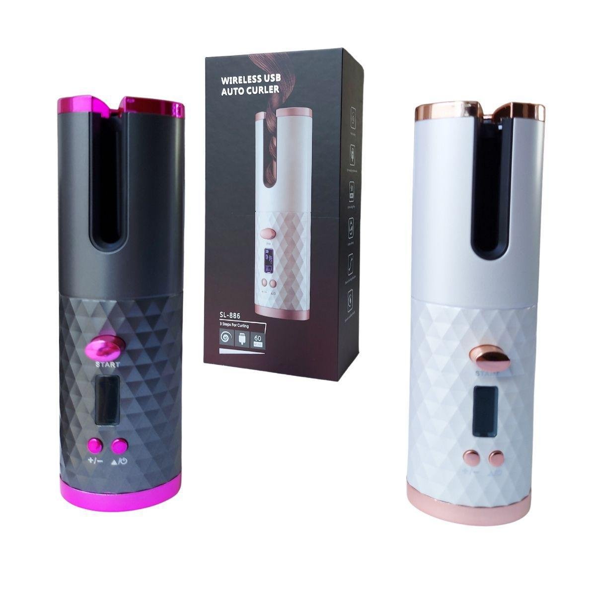 Modelador de Cachos Automático - sem Fio Usb Auto Curler - 5