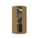 Ver imagem 3 de Módulo Canto 1 Portas 100% MDF Decor Marrom/Freijó