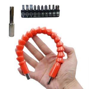 EXTENSOR HASTE PROLONGADOR FLEXIVEL PARAFUSADEIRA + 11 BITS
