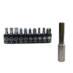 EXTENSOR HASTE PROLONGADOR FLEXIVEL PARAFUSADEIRA + 11 BITS - 3
