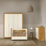 Guarda-roupa Tutto New 4 Portas 4 Gavetas Matic Freijó/off White - 4