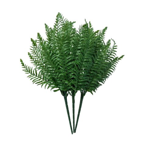 Kit de 8 Plantas Artificiais Samambaia para Ambientes Modernos