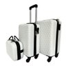 Kit de 3 Malas de Viagem - Práticas e Estilosas para Viagens Cor:branca - 1