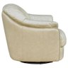 Poltrona Sala de Estar Base Giratória U270 Mars com Balanço Couro Bege Claro G49 - Idea Relax By Nat - 7