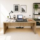 Ver mais imagens de Escrivaninha Mesa Escritório ME4185 2 Lugares 180cm Amêndoa Marrom