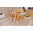 Ver imagem 3 de Conjunto 4 Cadeiras de Madeira Maciça Tauarí X Texas