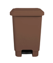 Ver imagem 1 de Lixeira 50l Retangular C/ Pedal Marron Lar Plasticos 13245