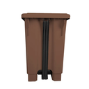 Ver imagem 2 de Lixeira 50l Retangular C/ Pedal Marron Lar Plasticos 13245