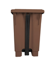 Ver imagem 2 de Lixeira 50l Retangular C/ Pedal Marron Lar Plasticos 13245