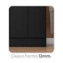 Ver mais imagens de Guarda-Roupa Essence 6 Portas 2 Gavetas - Preto Yescasa