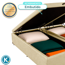 Ver imagem 3 de Cama Box Bau King Blindado Nature Perola 193x203