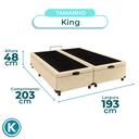 Ver imagem 4 de Cama Box Bau King Blindado Nature Perola 193x203