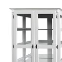 Ver imagem 3 de Cristaleira com Espelho 2 Portas 3 Prateleiras de Vidro 2 Gavetas Pés Luiz Xv Sevilha 1095-e