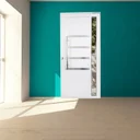 Ver imagem 1 de Porta Pivotante de Alumínio 210 X 100cm com Friso e Vidro Linha 30 Direita Esquadrias Bergamo