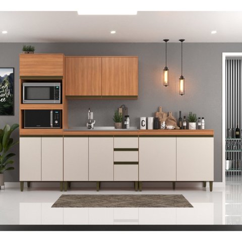 Cozinha Compacta 4 Peças com Torre Quente Cecília