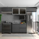 Ver imagem 2 de Cozinha Modulada 5 Peças 5 Portas 3 Gavetas com Balcão para Pia Etna