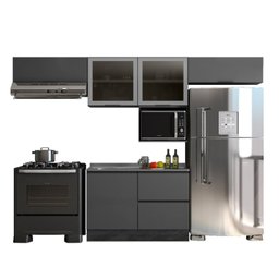 Cozinha Modulada 5 Peças 5 Portas 3 Gavetas com Balcão para Pia Etna - 2