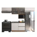 Ver imagem 3 de Cozinha Modulada 5 Peças 5 Portas 3 Gavetas com Balcão para Pia Etna