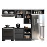 Cozinha Modulada 5 Peças 5 Portas 3 Gavetas Balcão com Tampo Etna - 6