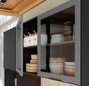 Ver mais imagens de Cozinha Modulada 5 Peças com Nicho para Micro-Ondas e Balcão com Tampo 5 Portas 3 Gavetas Etna Grafite Preto