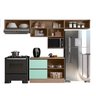 Cozinha Modulada 5 Peças 5 Portas 3 Gavetas Balcão com Tampo Etna - 6